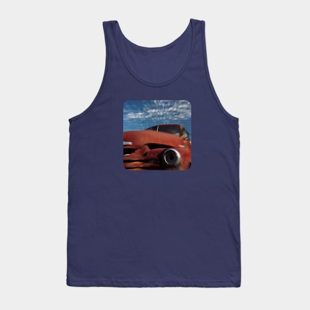 Abandoned 1950s Chevy Truck, Texas, 1991, Image 2 Tank Top by Wondergarbs